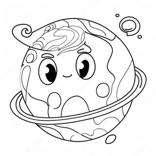 Colorful Neptune Planet Coloring Page 46603-37351