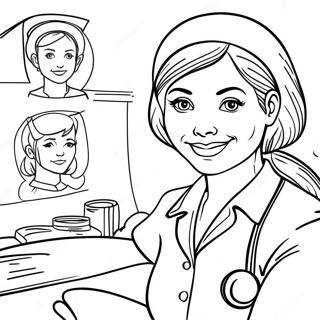 Cna Nurse Coloring Page 46642-37380