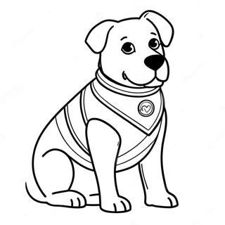 Service Dog With Vest Coloring Page 46672-37404