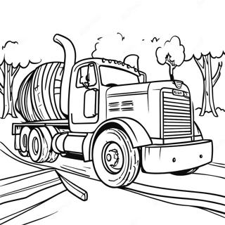 Logging Coloring Pages