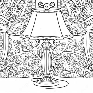 Vintage Table Lamp Coloring Page 46703-37431