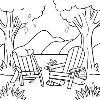 Relaxing Nature Scene Coloring Page 4672-3915