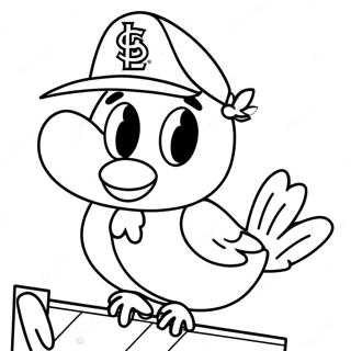 St Louis Cardinals Mascot Coloring Page 46733-37456