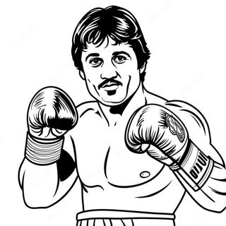 Rocky Balboa With Championship Belt Coloring Page 46753-37469