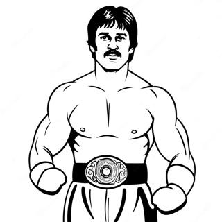 Rocky Balboa With Championship Belt Coloring Page 46753-37472