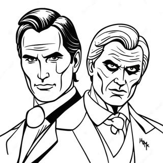 Two Face Character Coloring Page 46772-37488