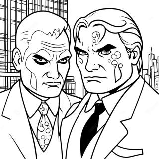 Two Face Coloring Pages