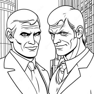 Two Face In Gotham City Coloring Page 46773-37483