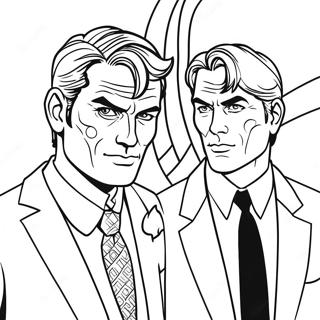 Two Face In Gotham City Coloring Page 46773-37484