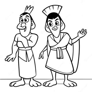 Emperor's New Groove Coloring Pages