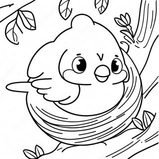 Cute Bluebird Nesting Coloring Page 46803-37509