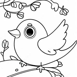 Cute Bluebird Nesting Coloring Page 46803-37512