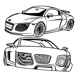 Audi R8 Coloring Pages