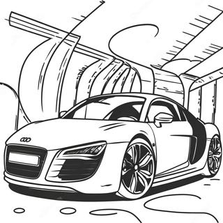 Audi R8 Sports Car Coloring Page 46832-37530