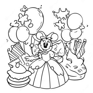 Disney Birthday Coloring Pages