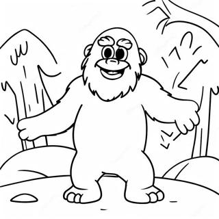 Abominable Snowman Coloring Page 46882-37566