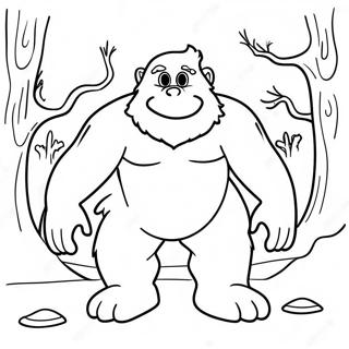 Abominable Snowman Coloring Page 46882-37568