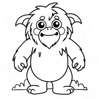 Cute Abominable Monster Coloring Page 46883-37574