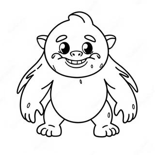 Cute Abominable Monster Coloring Page 46883-37575