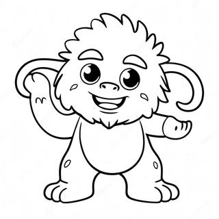 Cute Abominable Monster Coloring Page 46883-37576