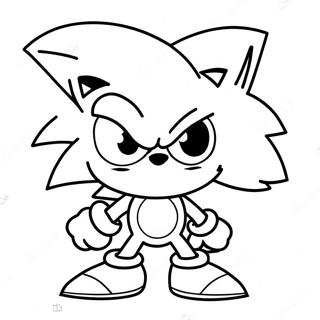 Vector Sonic Coloring Page 46902-37586