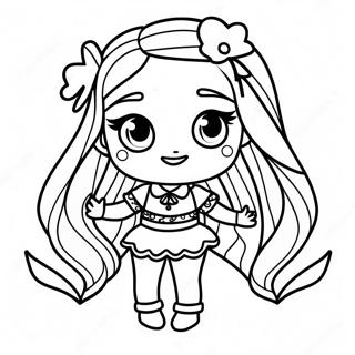 Jade From Rainbow High With Sparkling Outfit Coloring Page 46913-37599