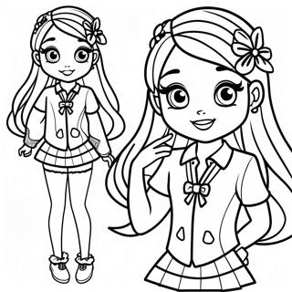 Jade From Rainbow High With Sparkling Outfit Coloring Page 46913-37600