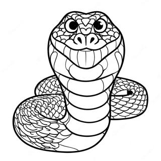 Realistic Snake Coloring Pages