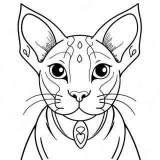 Sphynx Cat Coloring Pages