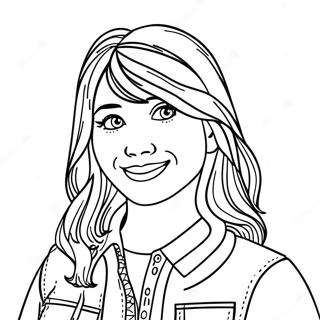 Lizzie Mcguire In Fun Outfit Coloring Page 46983-37653