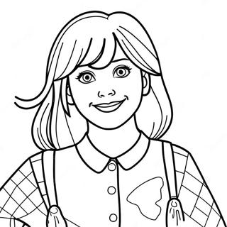 Lizzie Mcguire In Fun Outfit Coloring Page 46983-37654