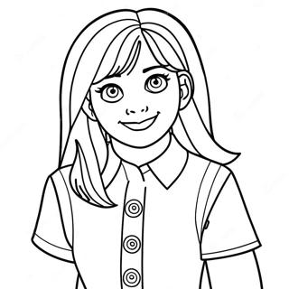 Lizzie Mcguire In Fun Outfit Coloring Page 46983-37655