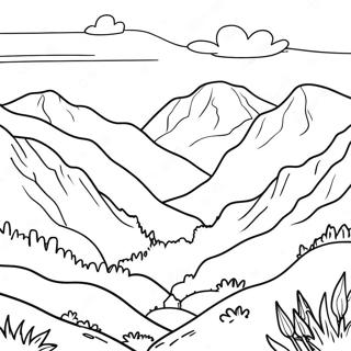 Beautiful North Carolina Mountains Coloring Page 46993-37660