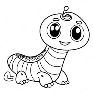 Pages Worm Coloring Pages