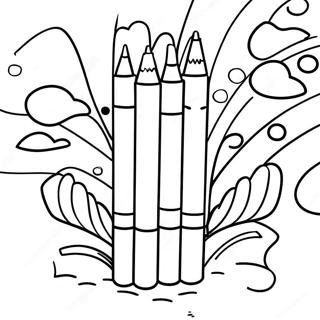 Markers Coloring Page For Kids 47012-37674