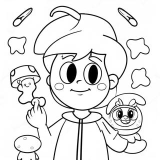 Timmy Turner With Fairy Godparents Coloring Page 4702-3929