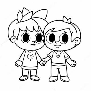 Timmy Turner With Fairy Godparents Coloring Page 4702-3932