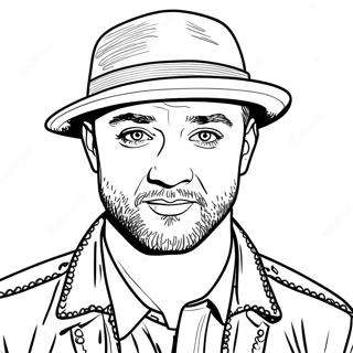 Justin Timberlake Coloring Page 47032-37686