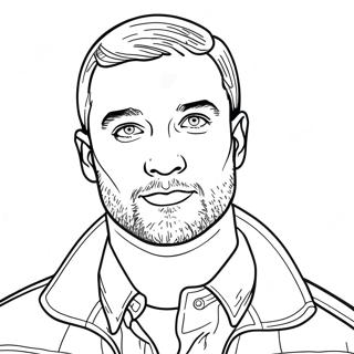 Justin Timberlake Coloring Page 47032-37687