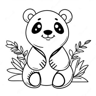 Kawaii Panda Coloring Pages