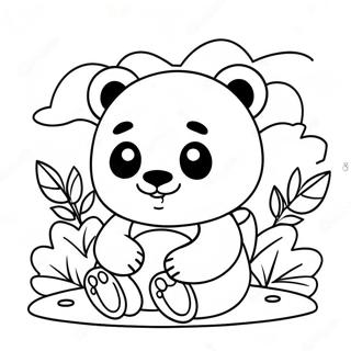 Kawaii Panda Coloring Page 47042-37698