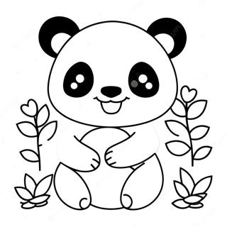 Kawaii Panda Coloring Page 47042-37699