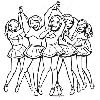 Alabama Crimson Tide Cheerleaders Coloring Page 47053-37709