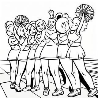 Alabama Crimson Tide Cheerleaders Coloring Page 47053-37711