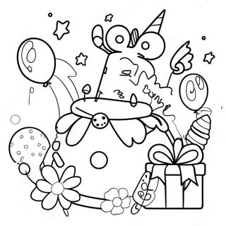 7th Birthday Celebration Coloring Page 47062-37714