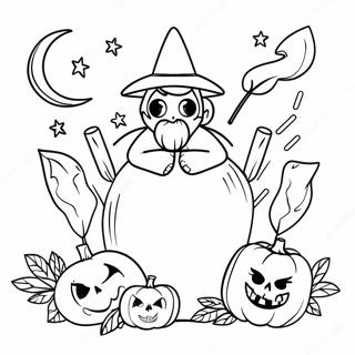 Samhain Celebration Coloring Page 47092-37738