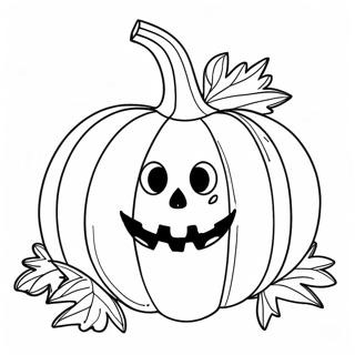 Spooky Samhain Pumpkin Coloring Page 47093-37743