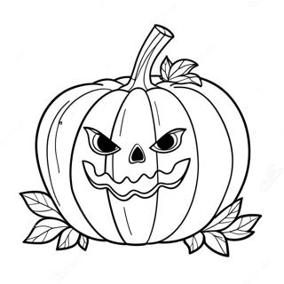 Spooky Samhain Pumpkin Coloring Page 47093-37744