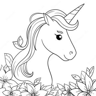 Unicorn Valentines Day Heart Coloring Page 47102-37746