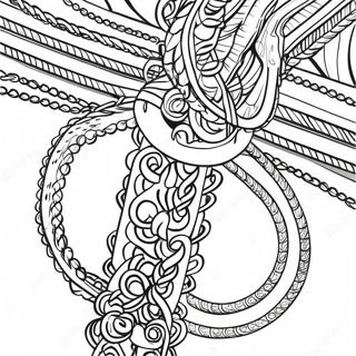 Colorful Chain Bracelet Coloring Page 47113-37753